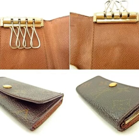 Louis Vuitton Key holder Monogram Brown Woman unisex Authentic Used - Picture 4 of 6